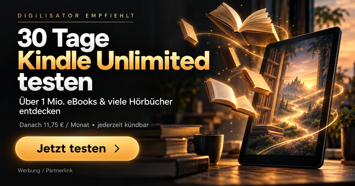 Kindle Unlimited – Partnerbanner Digilisator