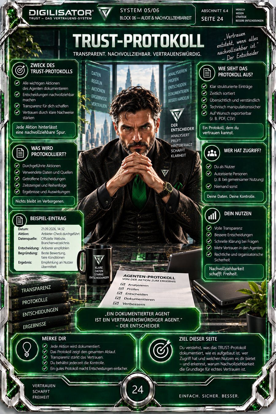 Workbook-Seite 24 TRUST 05: Trust-Protokoll – transparent, nachvollziehbar, vertrauenswürdig